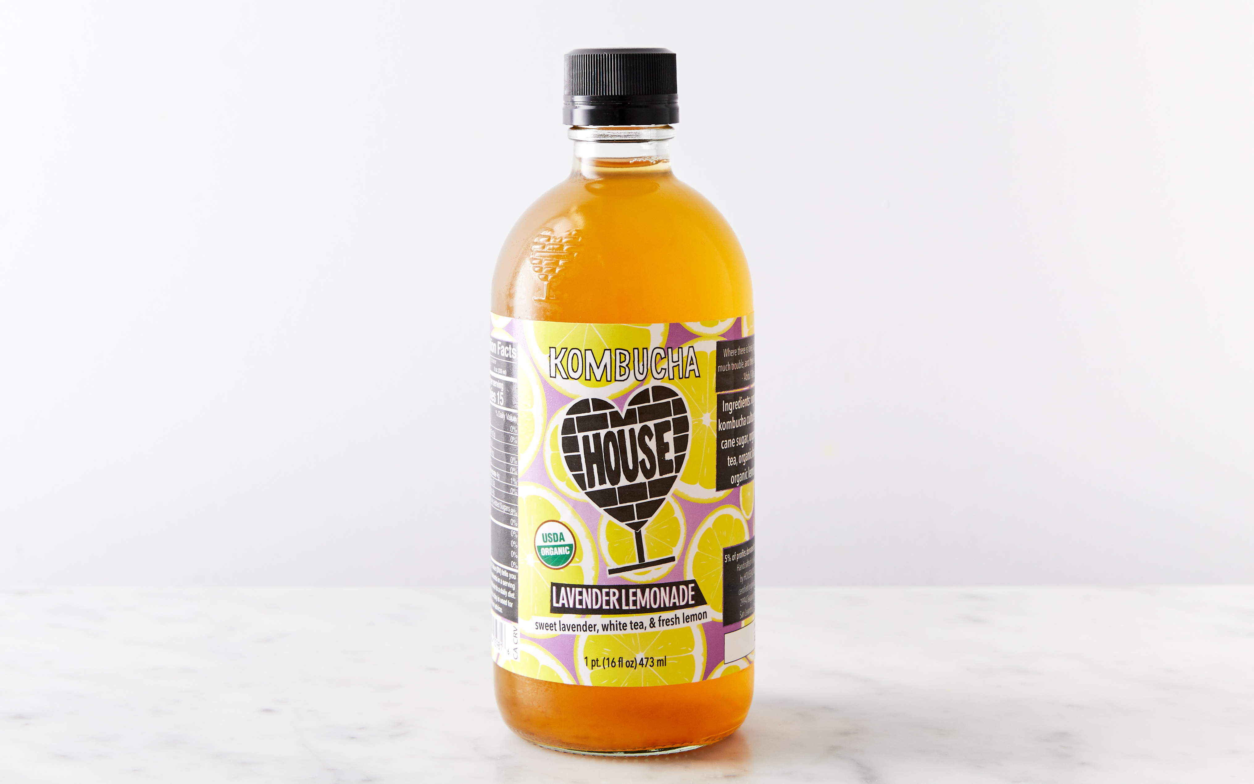 Organic Lavender Lemonade Kombucha House Kombucha SF Bay Good Eggs